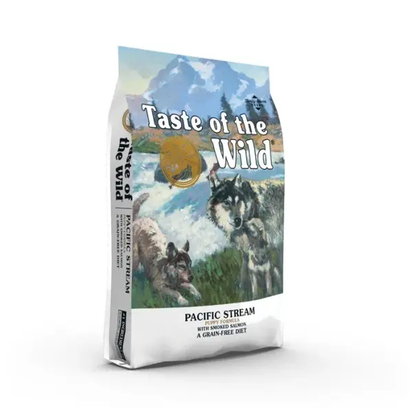 Hrana uscata pentru caini Taste Of The Wild Pacific Stream, Somon, Puppy, fara cereale, 2 kg