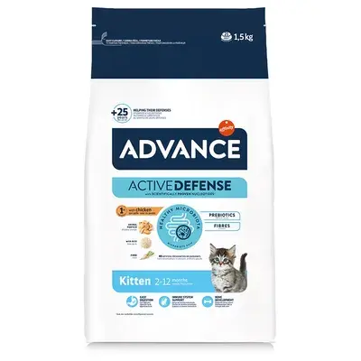 Hrana uscata pentru pisici Advance Kitten cu pui 1,5 kg