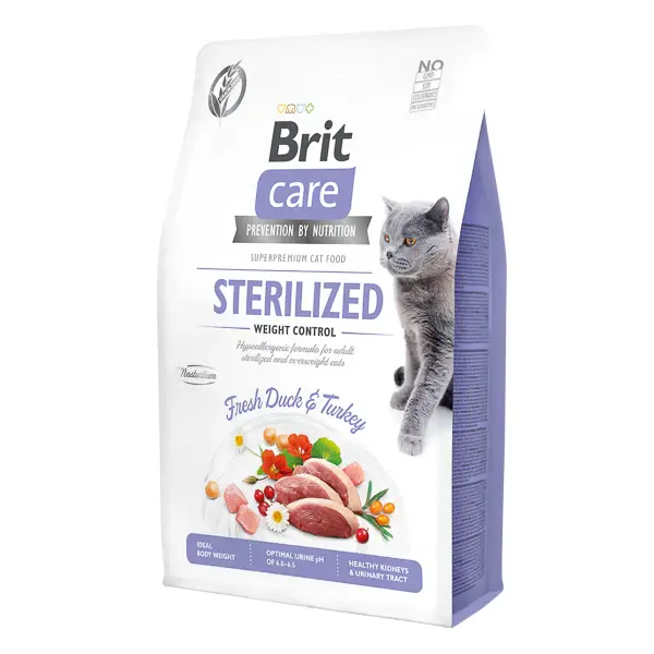 Hrana uscata pentru pisici Brit Care GF, Sterilized Weight Control 2kg