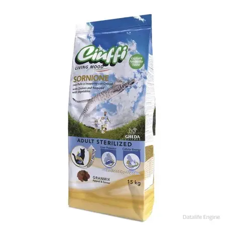 Hrana uscata pentru pisici Ciuffi Sornione Sterilised cu pui 15 kg
