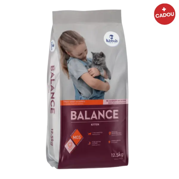 Hrana uscata pentru pisici Kibbus Balance Kitten, Pui, 12.5 Kg