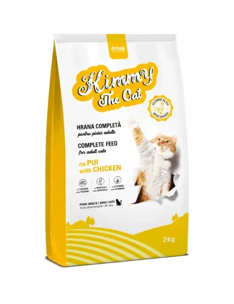 Hrana uscata pentru pisici, Kimmy, cu pui, 2 kg