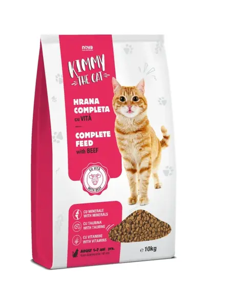Hrana uscata pentru pisici Kimmy, Vita, 10kg