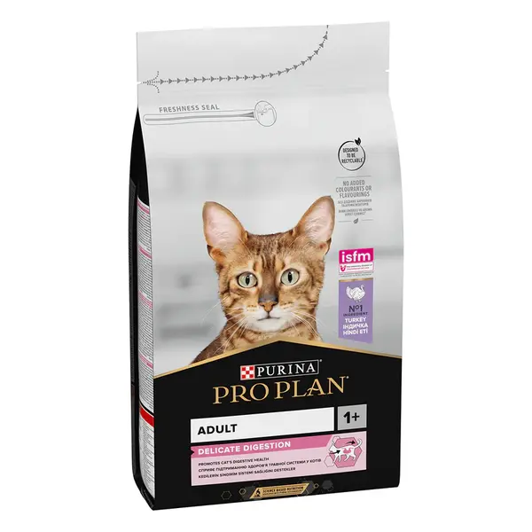 Hrana uscata pentru pisici Pro Plan Adult Delicate, Curcan 10kg