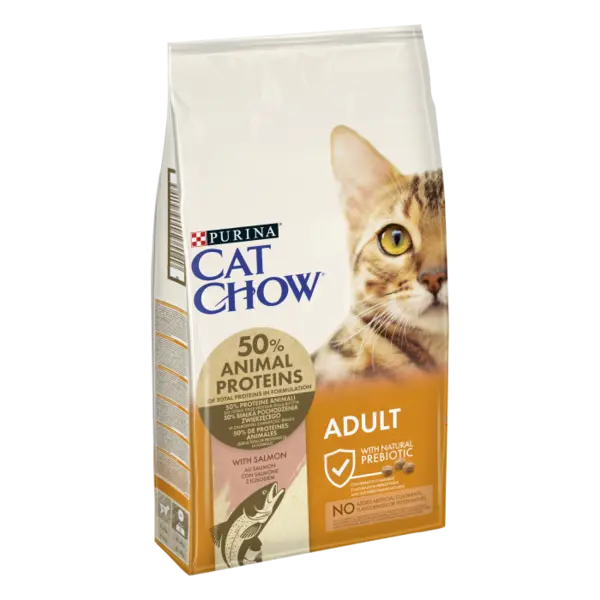 Hrana uscata pentru pisici Purina Cat Chow Adult, Somon, 15kg