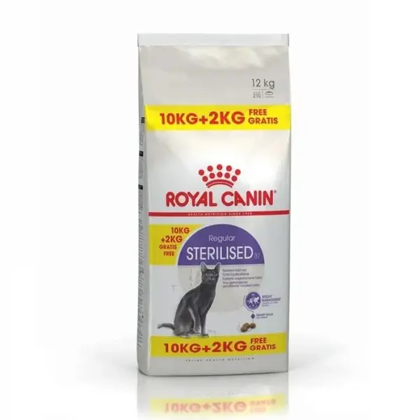 Hrana uscata pentru pisici Royal Canin Sterilised 10 + 2 kg GRATIS