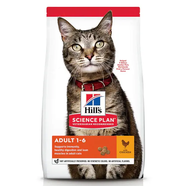 Hrana uscata pisici, Hill's SP Feline Adult Chicken 1.5 kg 1.5kg