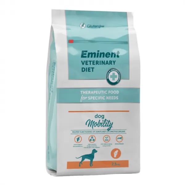 Hrana uscata terapeutica pentru caini Eminent Veterinary Diet, Dog Mobility, Pui, 2.5kg