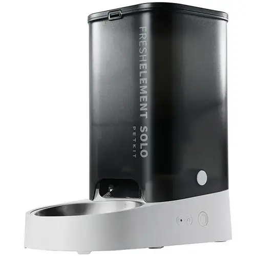 Hranitor/Dispenser automat pentru pisici PETKIT Smart, control prin intermediul aplicatiei PETKIT, 3L, 31.6 x 29.6 x 16.7 cm (Negru)