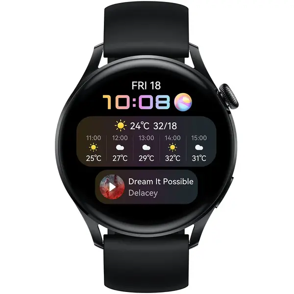 Huawei Ceas smartwatch Huawei Watch 3, 46mm, Black