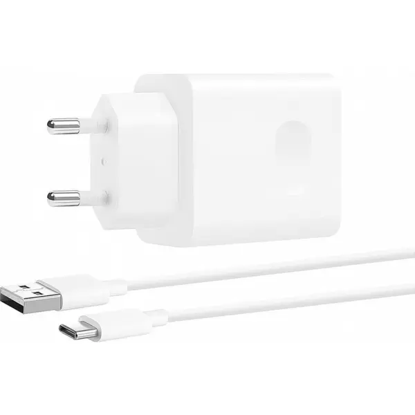Huawei Incarcator retea Huawei cu cablu USB Tip-C, CP404B, SuperCharge, 1 X USB, 22.5W, Alb