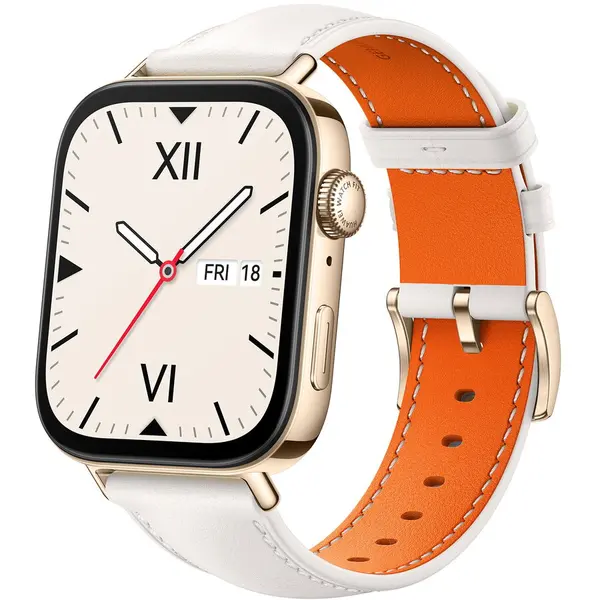 Huawei Smartwatch Huawei Watch Fit 3, Gold Body, White Leather Strap