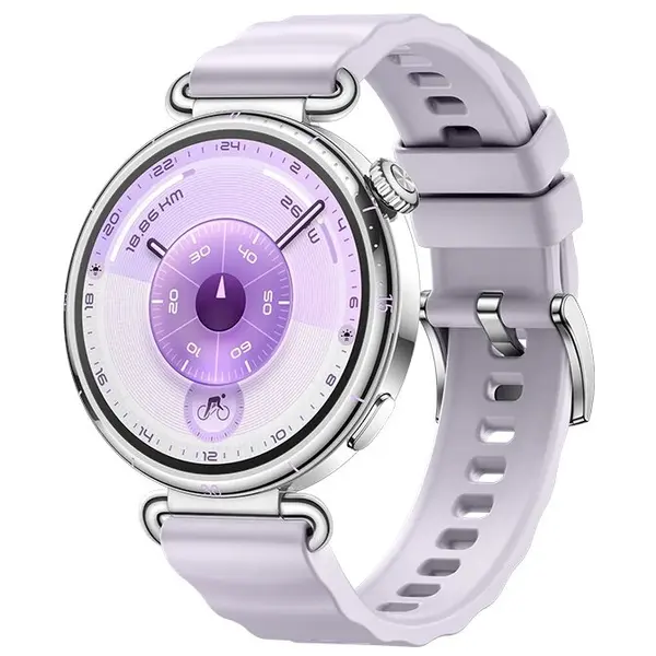 Huawei Smartwatch Huawei Watch GT 6, 41MM, Ecran AMOLED 1.32, Bluetooth, GPS, Monitorizare sanatate emotionala, Curea Mov Fluoroelastomer, 5 ATM (Mov)
