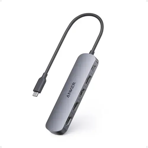 Hub Anker USB-C 5-in-1 A8357HA0, HDMI 4K@30Hz, PD 90W (Gri)
