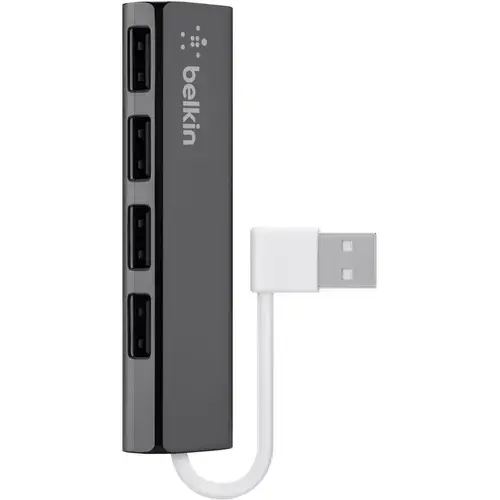 Hub Belkin extra subtire pentru calatorie, 4 porturi USB 2.0