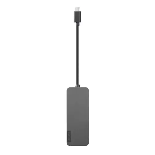 Hub de interfata USB, Lenovo, Gri