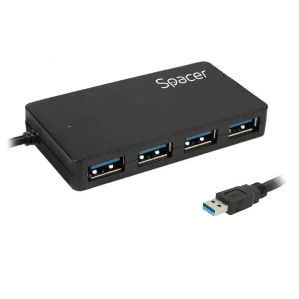HUB extern Spacer USB 3.0 15cm negru HUB extern Spacer USB 3.0 15cm negru