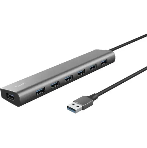 Hub Trust Halyx 7xUSB 3.2 Gen1 (Gri)