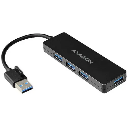 Hub USB AXAGON HUE-G1A SLIM, USB 3.0 x4 (Negru)