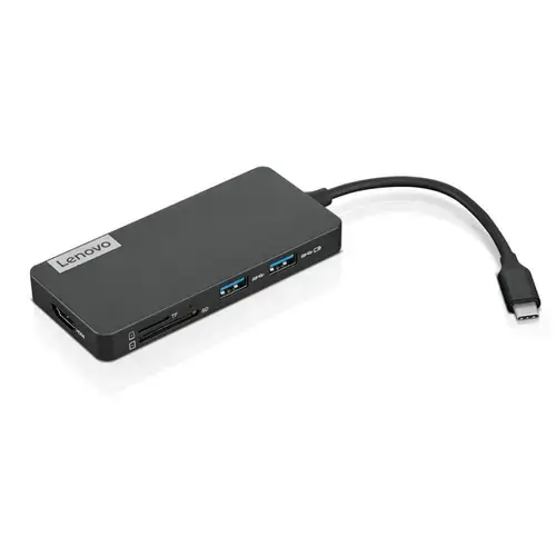 Hub USB-C 7-in-1, Lenovo, Negru