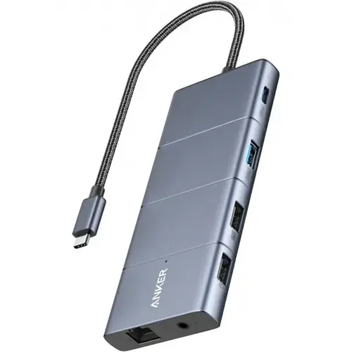 Hub USB-C Anker PowerExpand, 11in1 (Gri)
