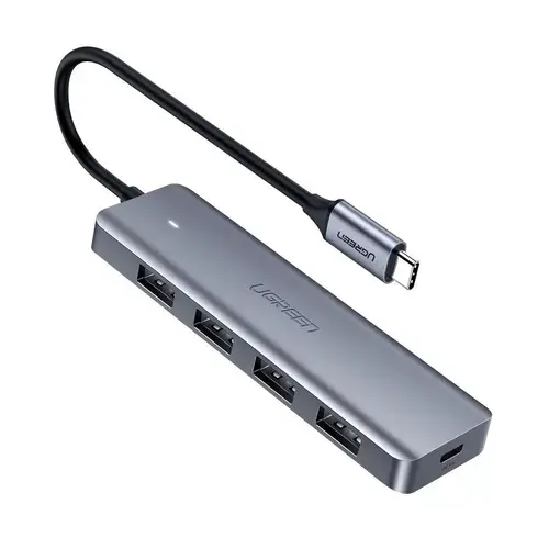 Hub USB-C Ugreen CM219, 4 x USB-A (Gri)