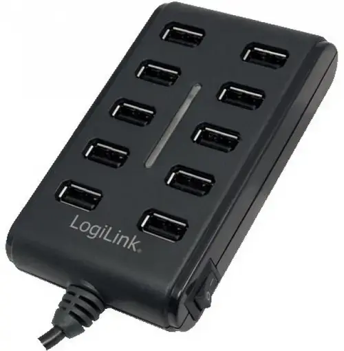 Hub USB LogiLink UA0125 10 porturi (Negru)