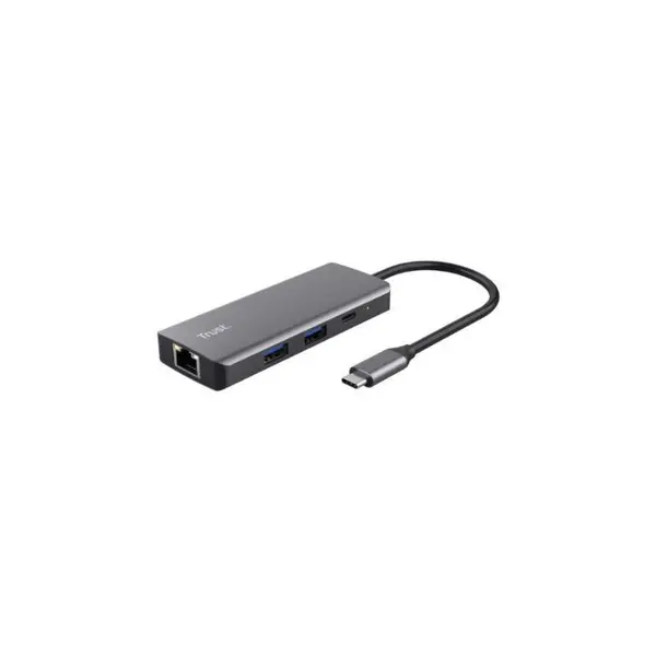 Hub USB Trust Dalyx 6-in-1 Multiport Adapter, Gri