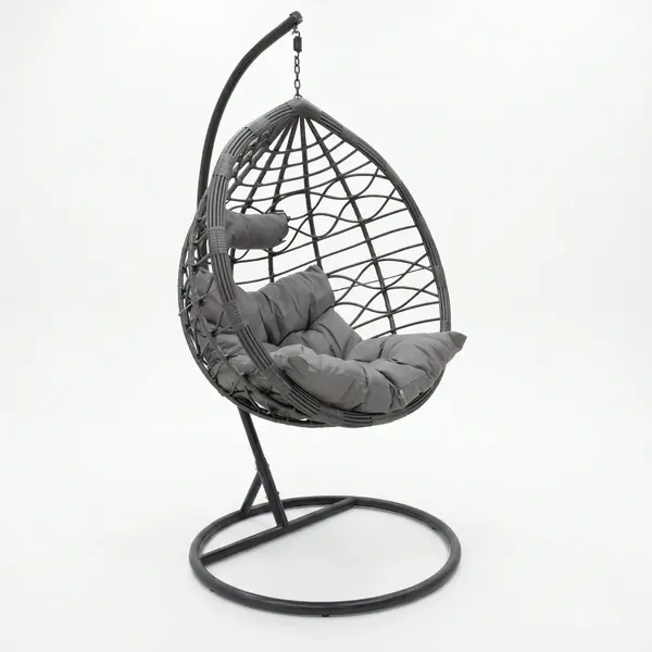 Hudson leagan agatat metal-pp-perna, Gri, 109x119x195 cm