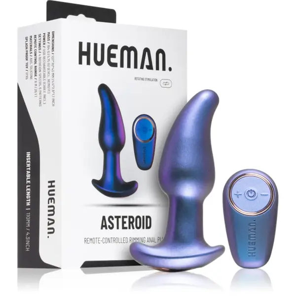HUEMAN Asteroid Rimming Anal Plug dop anal cu control de la distanță 13.5 cm