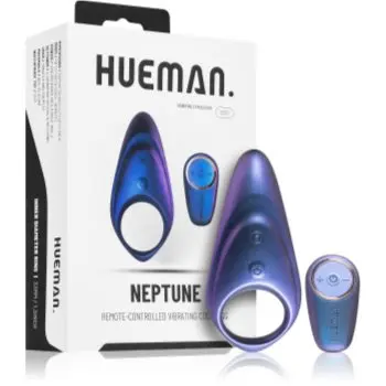 HUEMAN Neptune Vibrating Cock Ring + Remote inel pentru penis