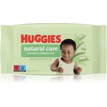 Huggies Natural Care servetele pentru curatare cu aloe vera