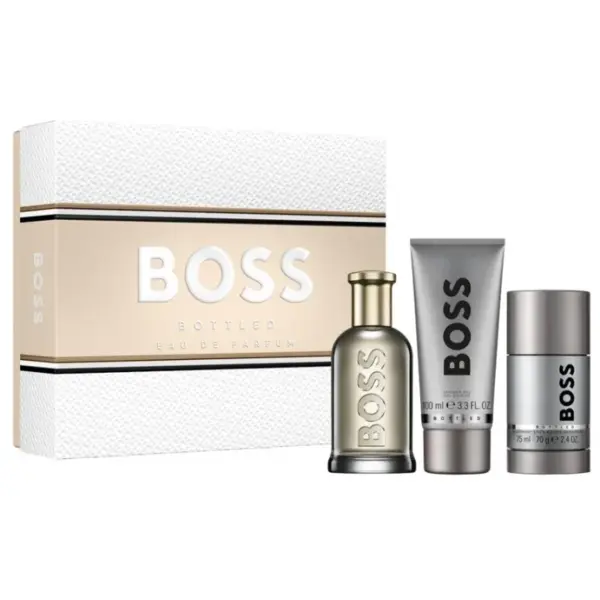 Hugo Boss Bottled Set cadou pentru bărbați Volum 100 EDP + gel de duș 100 ml + deodorant stick 75 ml