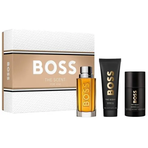Hugo Boss The Scent Set cadou pentru bărbați Volum 100 ml EDT + 100 ml shower gel + 75 ml deodorant stick