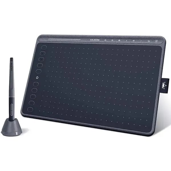 HUION Descriere Tableta Grafica HUION HS611 5080lpi 258.4 x 161.5mm USB , gri