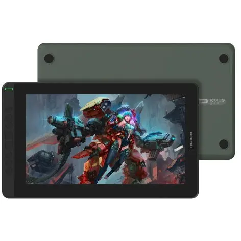 HUION Tableta grafica HUION Kamvas 13 cu cu ecran laminat complet 8192 sensibilitate la presiune inclinare 8 taste expres-13.3inch, Verde