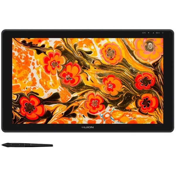 HUION Tableta grafica Huion Kamvas 22 Plus, Stilou PW517, Negru