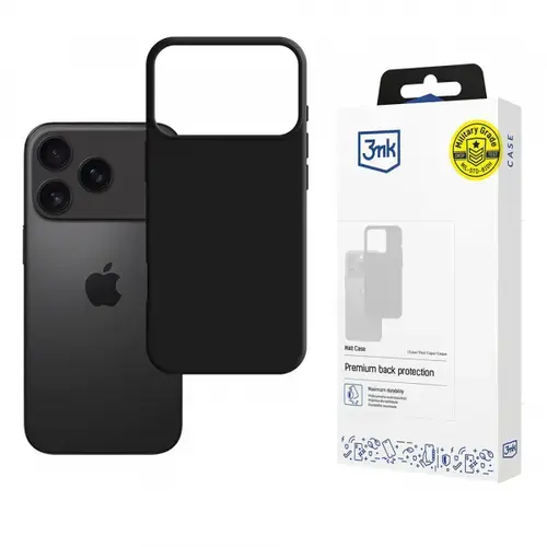 Husa 3MK pentru Apple iPhone 17 Pro Max, Neagra