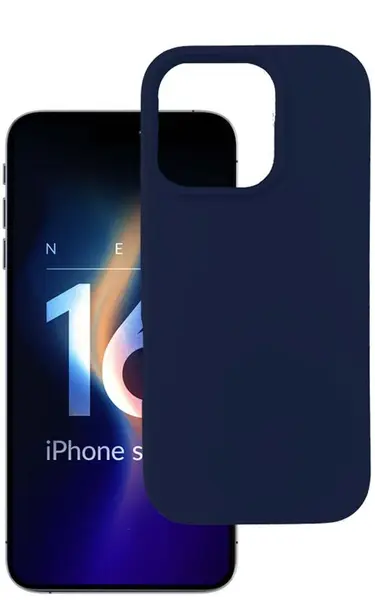 Husă 3mk - Silicone, iPhone 16 Pro, Dark Navy
