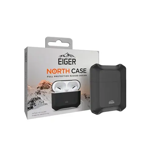 Husa Airpods Generation 1/2 Eiger North Case (Negru)
