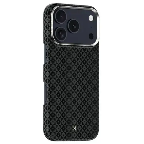 Husa Benks Armor Air Armor Grid Kevlar Magsafe pentru iPhone 17 Pro, Negru