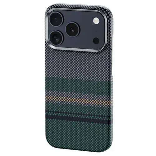 Husa BenksArmor Air Aurora Kevlar Magsafe pentru iPhone 17 Pro Max, Verde