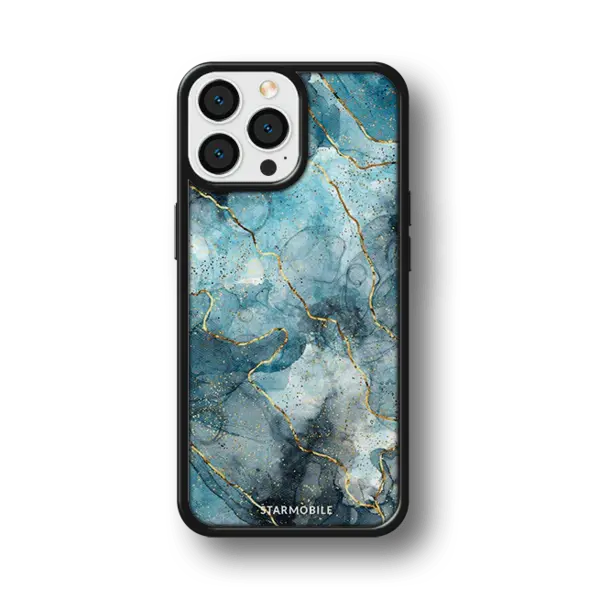 Husa Blue Gold Apple iPhone Impact Ultra - iPhone 13 Pro Max