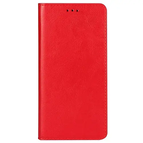 Husa Book Cover Lemontti, Stand, compatibila cu Samsung Galaxy A05s (Rosu)