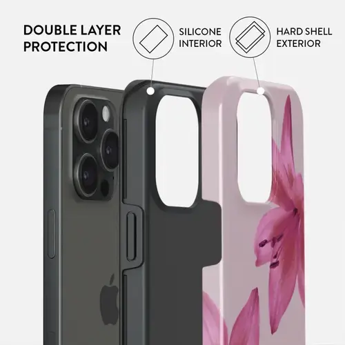 Husa Burga Dual Layer Fragile Beauty iPhone 15 Pro