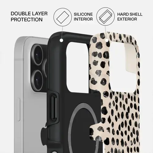 Husa Burga Dual Layer Magsafe Almond Latte pentru iPhone 17 Pro