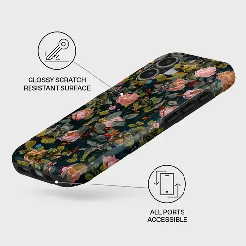 Husa Burga Dual Layer Magsafe Bloomy Garden pentru iPhone 17