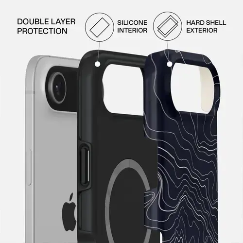 Husa Burga Dual Layer Magsafe Drifting Shores Line pentru iPhone Air