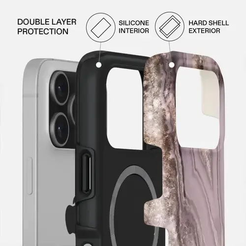 Husa Burga Dual Layer Magsafe Golden Taupe pentru iPhone 17 Pro Max
