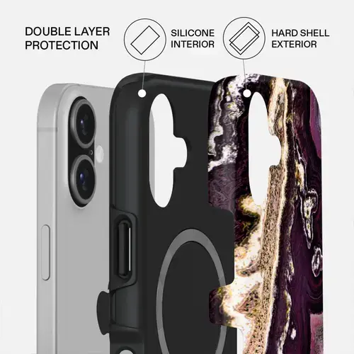 Husa Burga Dual Layer Magsafe Purple Skies pentru iPhone 17